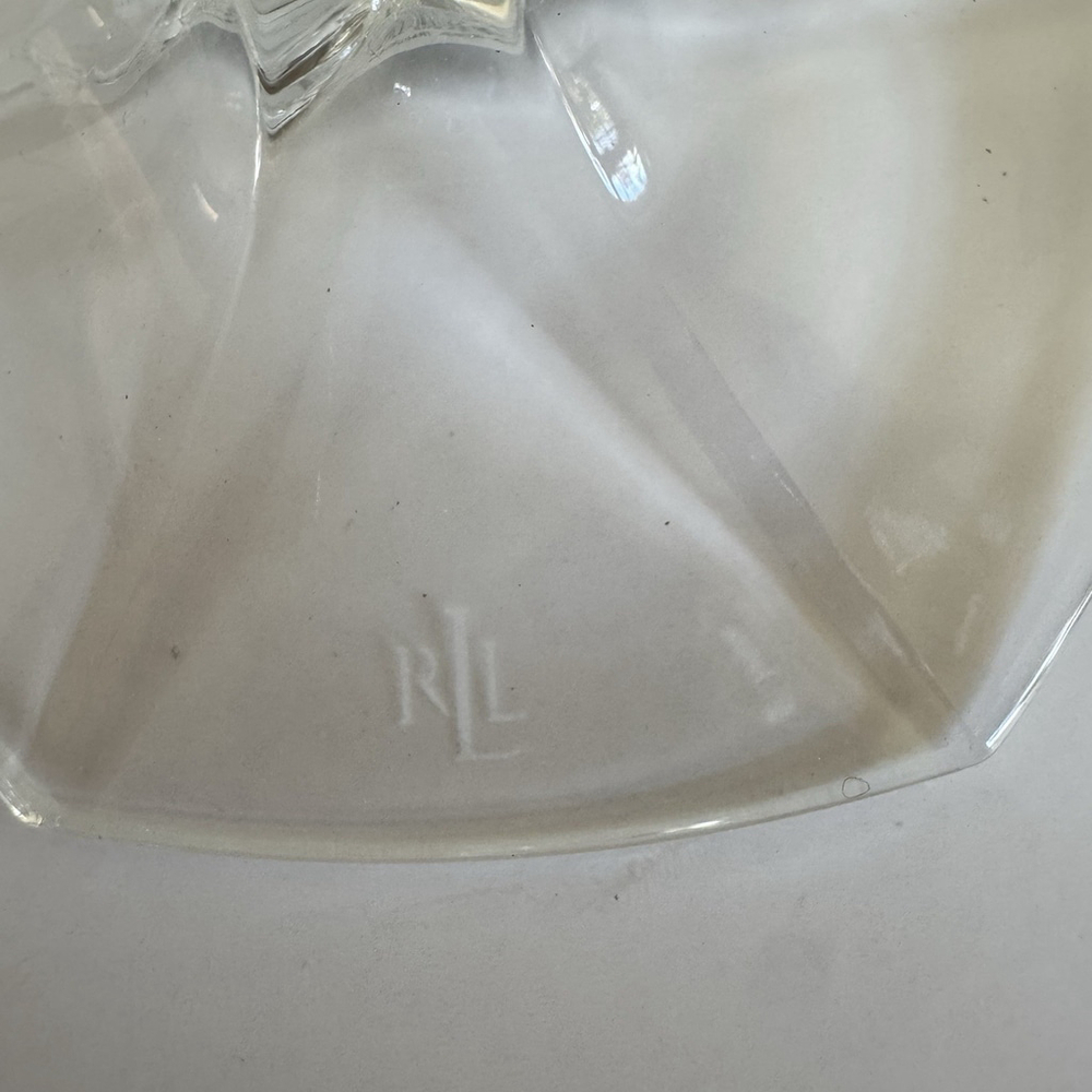 Ralph Lauren Lumiere Crystal Goblets, Etched LRL Set Of 4 RARE** - Picture 5 of 14